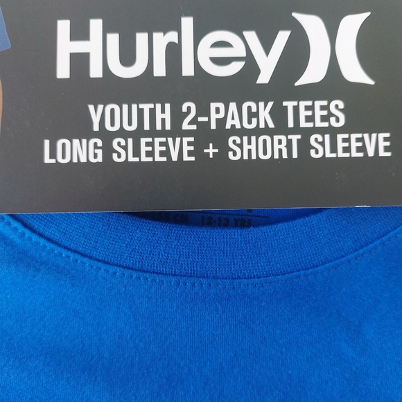 Hurley Boy's ๐ฆ Classic Crew Neck Graphic Logo T-shirt 2pk - Picture 4 of 11